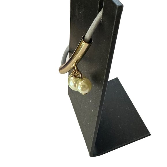 Womens Bracelet Jewelry Diameter 2.5" Faux White Pearl Bead Costume Fashion - Picture 3 of 6